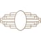 Ekena Millwork Elizabeth Wood Fretwork Pierced Ceiling Medallion, Red Oak, 16"W x 8"H x 4 3/8"IW x 7 5/8"IH x 1/4"T CMWP16X08X0250EBRO - alternate 5